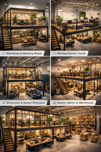 Mezzanine Ruang Kantor di Cigombong